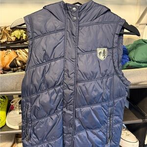 American Eagle Outfitters Navy Puffer Vest for Kids